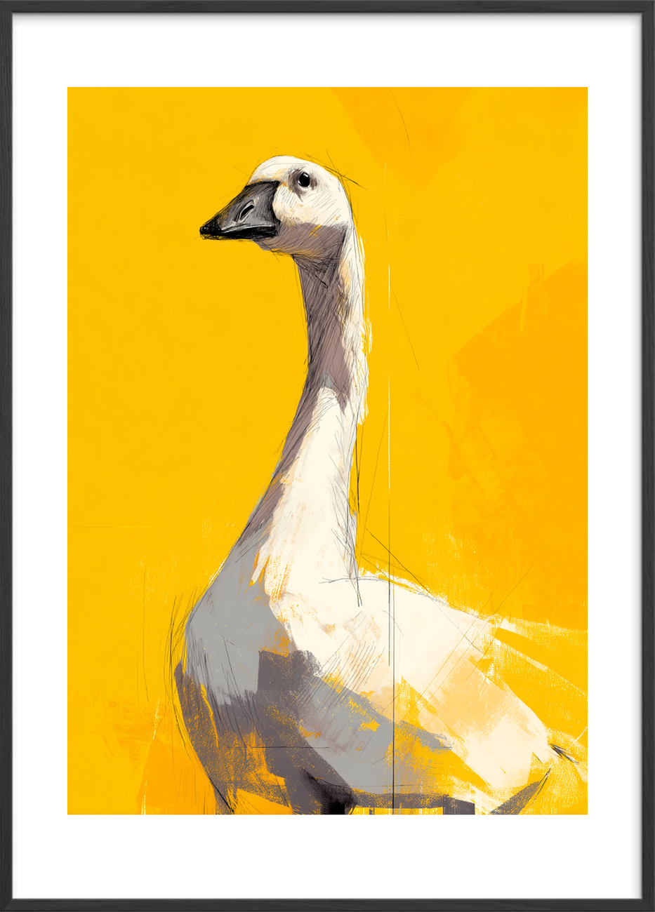 Et silkeblødt kald - Black Frame, With White Border