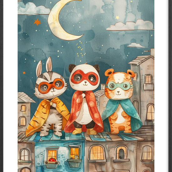 Nattens hvisken fra kapperne - Black Frame, With White Border