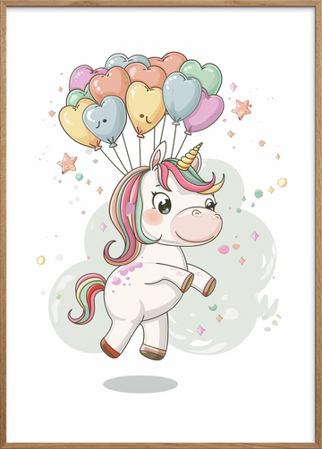 Luftens sukkersøde hvisken - Oak Frame, With White Border