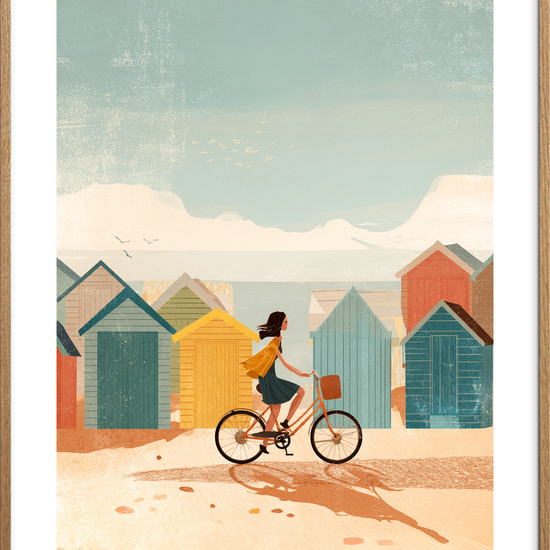 Salt på læben - Oak Frame, With White Border