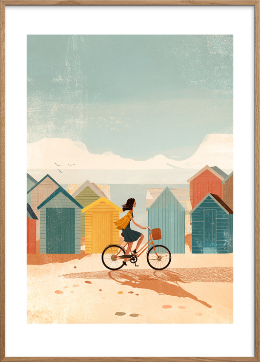 Salt på læben - Oak Frame, With White Border