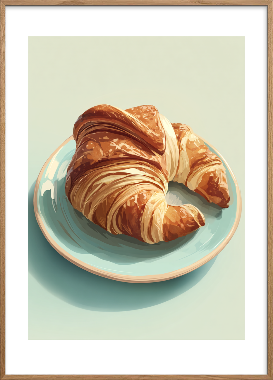 Morgenens knasende hvisken - Oak Frame, With White Border