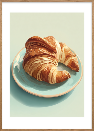 Morgenens knasende hvisken - Oak Frame, With White Border