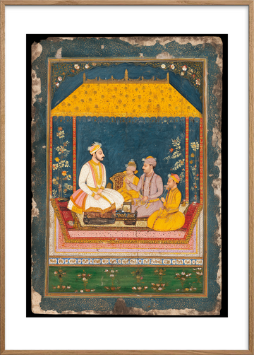 Safransduftens stille klang - Oak Frame, With White Border