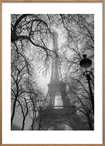 Tårnets dæmpede hvisken - Oak Frame, With White Border