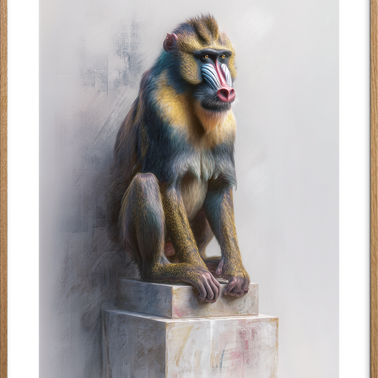 Smagen af tropisk stilhed - Oak Frame, With White Border