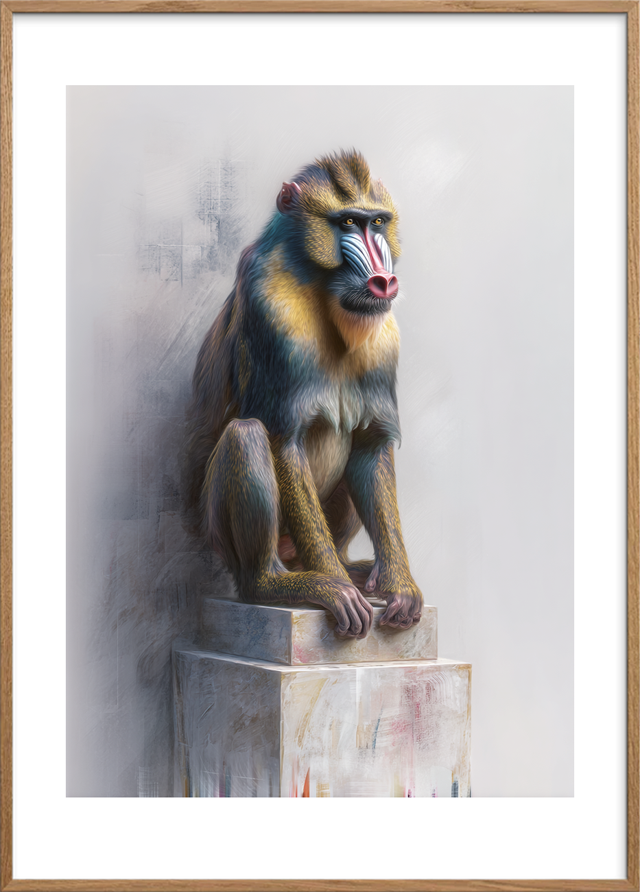 Smagen af tropisk stilhed - Oak Frame, With White Border