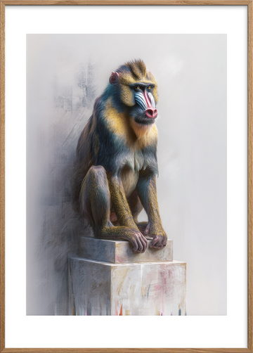 Smagen af tropisk stilhed - Oak Frame, With White Border