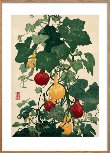 Hængende klang af modenhed - Oak Frame, With White Border