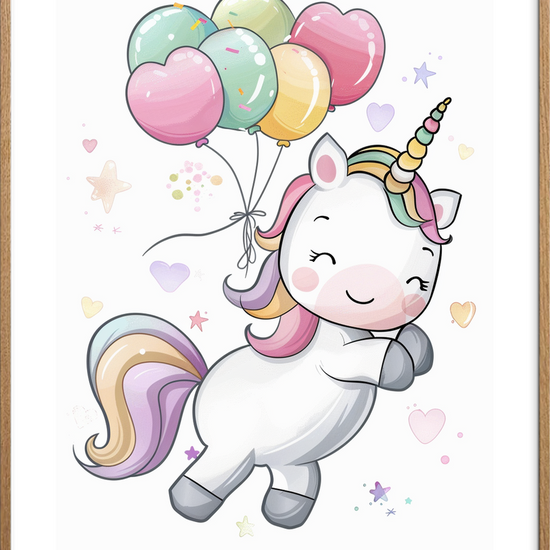 Lyden af sukkerskyer - Oak Frame, With White Border