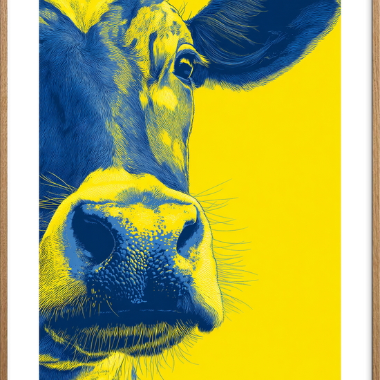 Lavmælt tyggeklang - Oak Frame, With White Border