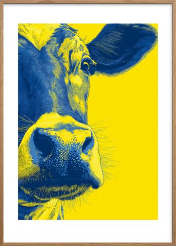 Lavmælt tyggeklang - Oak Frame, With White Border