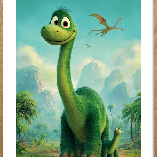 Smagen af fortid - Oak Frame, With White Border