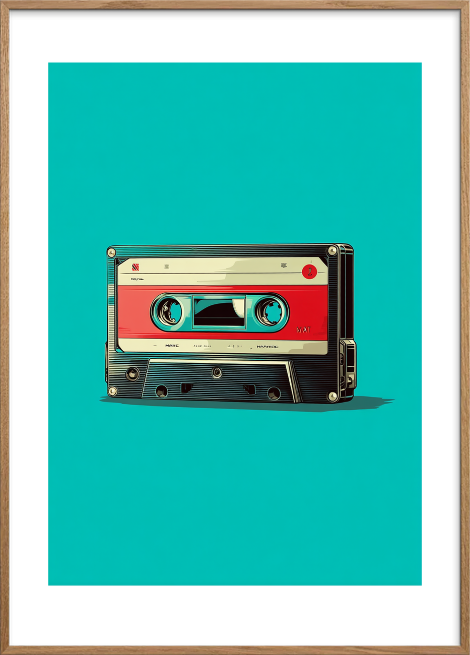 Mindernes varme bånd - Oak Frame, With White Border