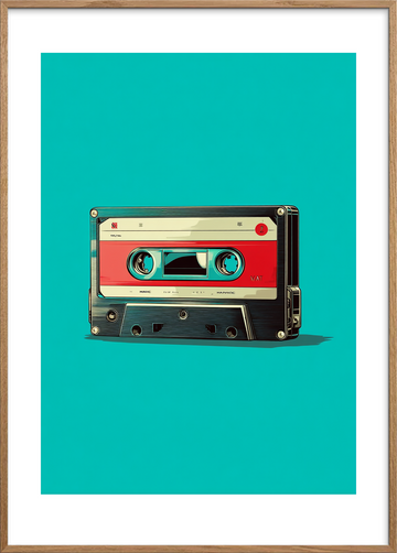 Mindernes varme bånd - Oak Frame, With White Border