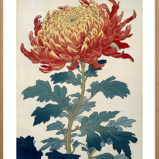 Duften af varm honning - Oak Frame, With White Border