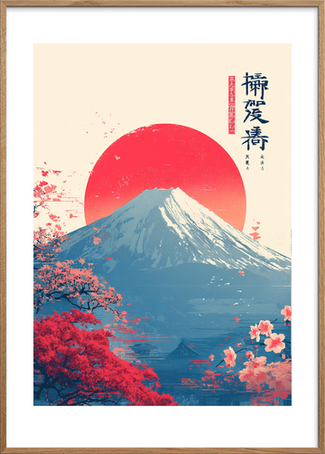 Morgensolens varme hvisken - Oak Frame, With White Border