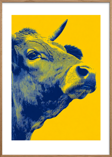 Klang af markens pels - Oak Frame, With White Border