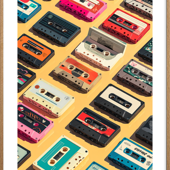 Smagen af magnetisk nostalgi - Oak Frame, With White Border