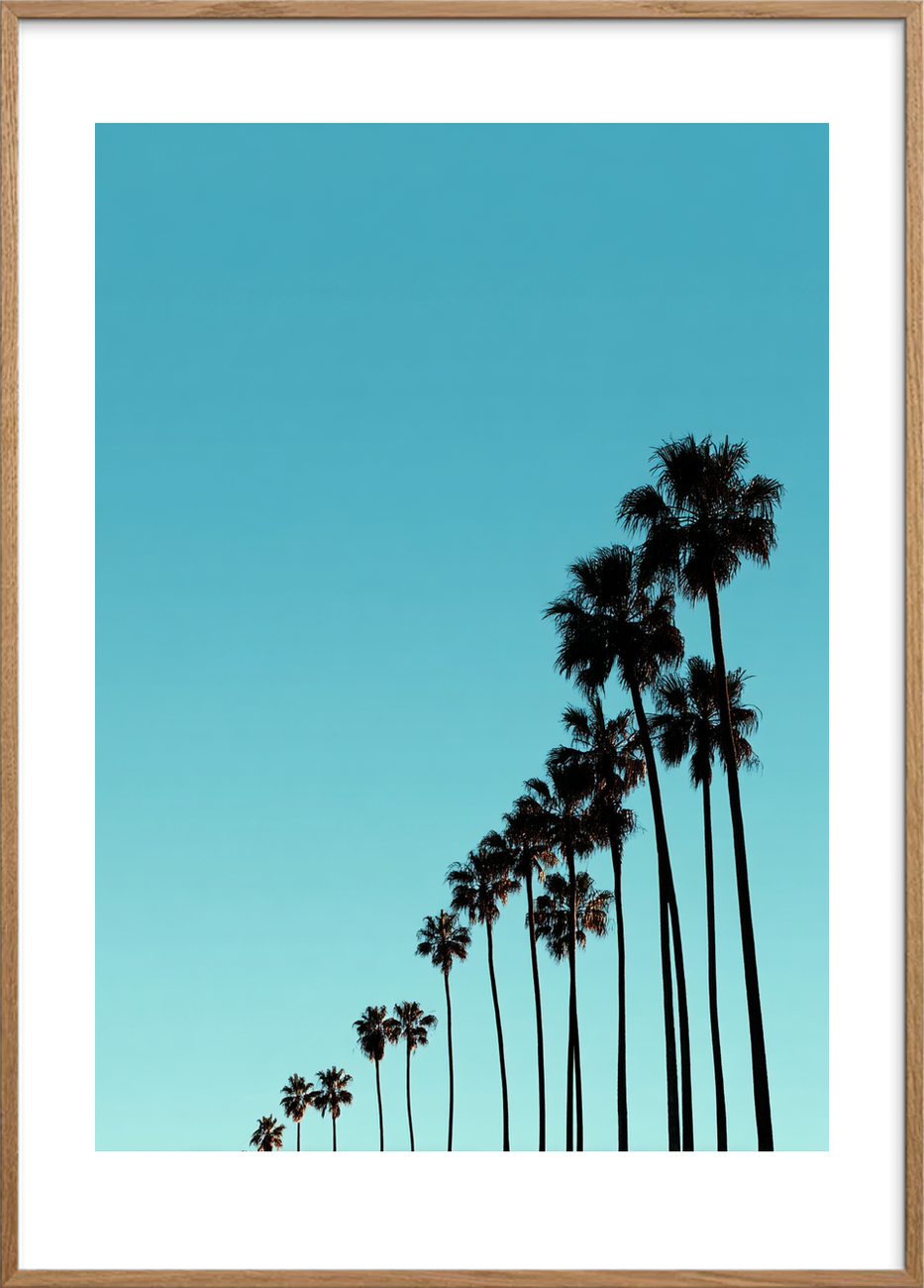 Sus af sol og salt - Oak Frame, With White Border