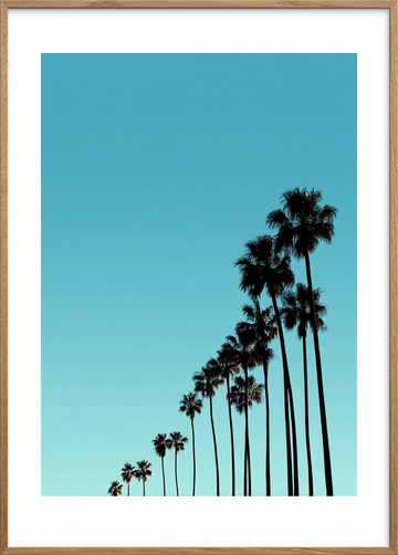 Sus af sol og salt - Oak Frame, With White Border