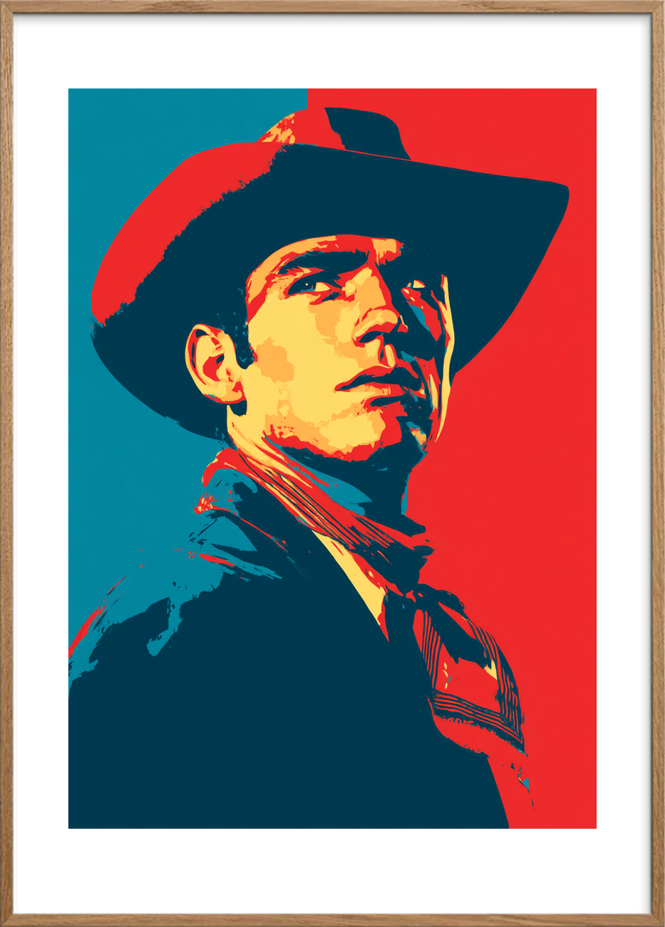 Smagen af støv - Oak Frame, With White Border