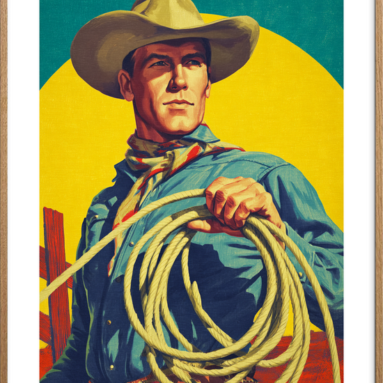 Tovets ru berøring - Oak Frame, With White Border