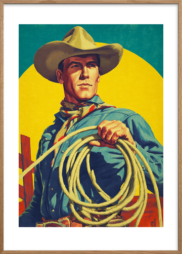 Tovets ru berøring - Oak Frame, With White Border