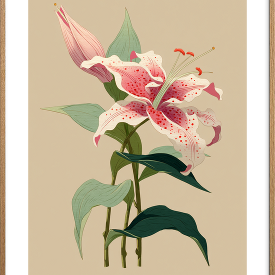 Duftens stille hvisken - Oak Frame, With White Border