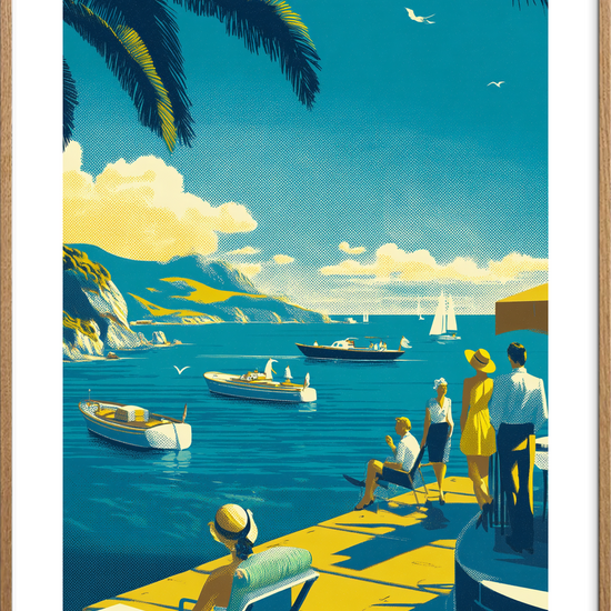 Salt på huden - Oak Frame, With White Border