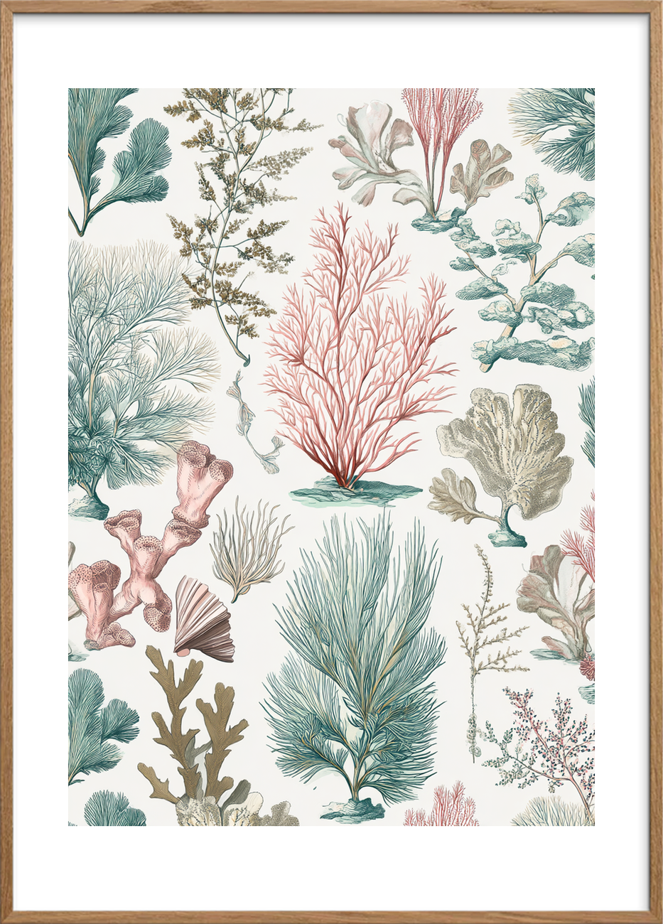 Salt på tungen - Oak Frame, With White Border