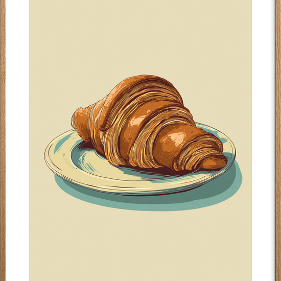 Morgenens sprøde hvisken - Oak Frame, With White Border