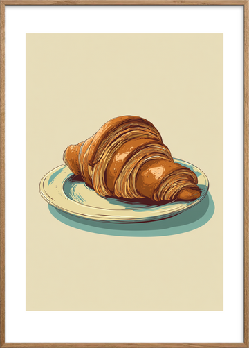 Morgenens sprøde hvisken - Oak Frame, With White Border