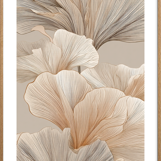 Silkens hvisken - Oak Frame, With White Border