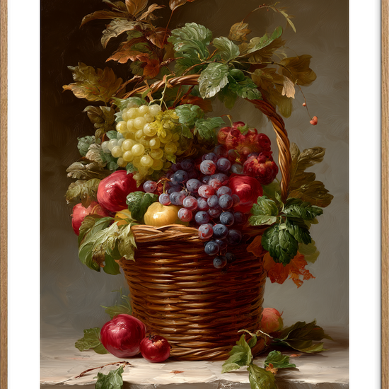 Hvisken af sødme - Oak Frame, With White Border