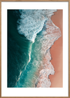 Smagen af salt og ro - Oak Frame, With White Border