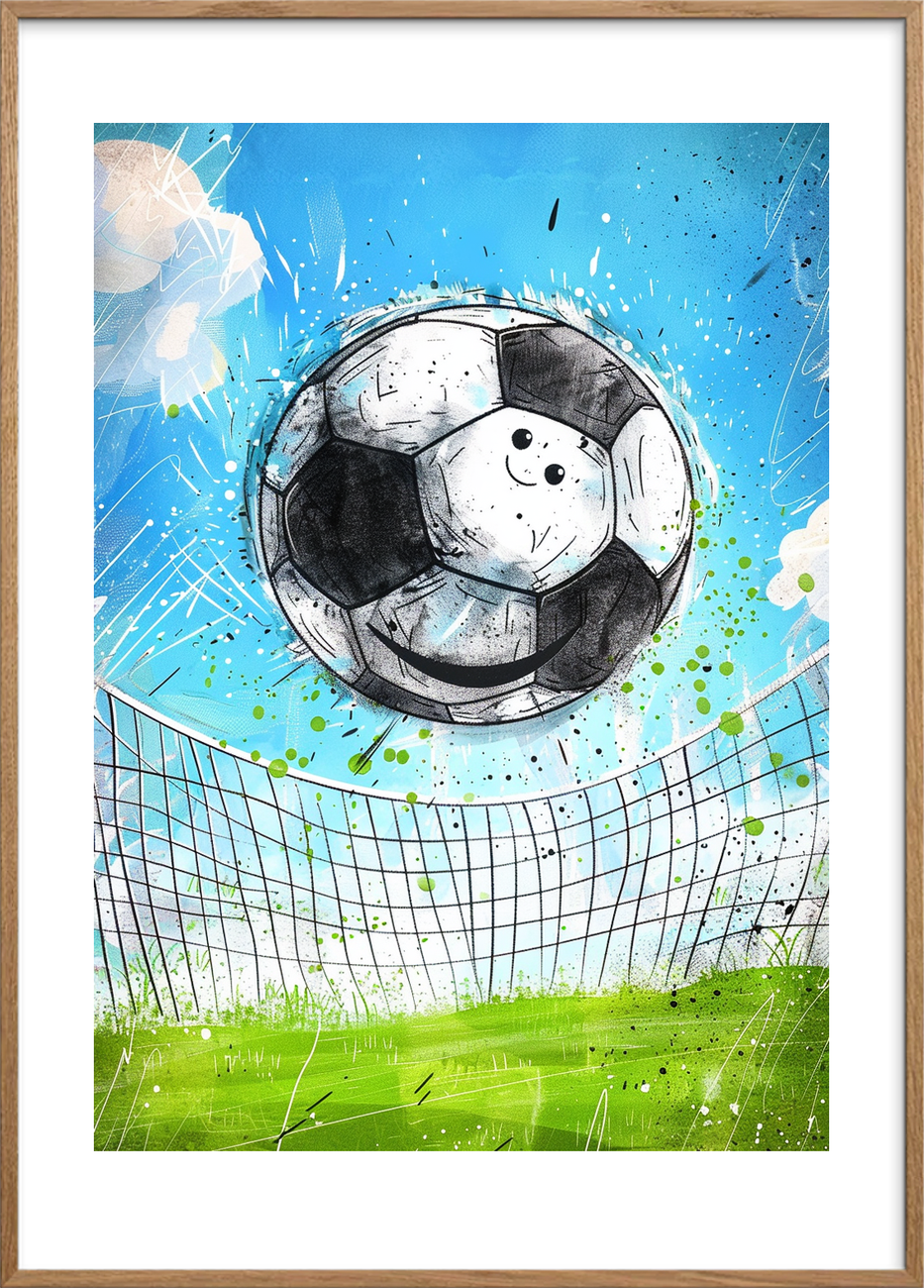 Smagen af sejrsrus - Oak Frame, With White Border