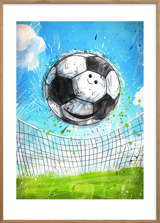 Smagen af sejrsrus - Oak Frame, With White Border