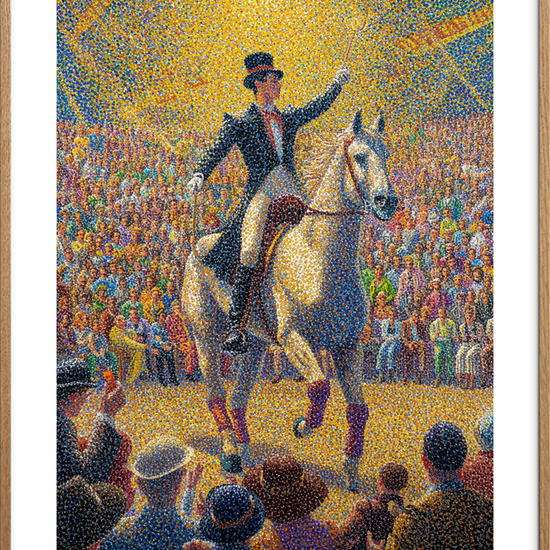 Smagen af jubel - Oak Frame, With White Border