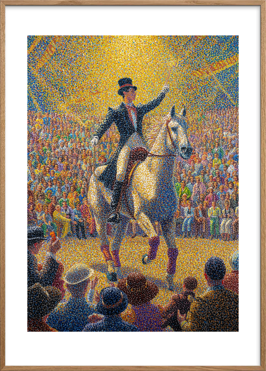 Smagen af jubel - Oak Frame, With White Border