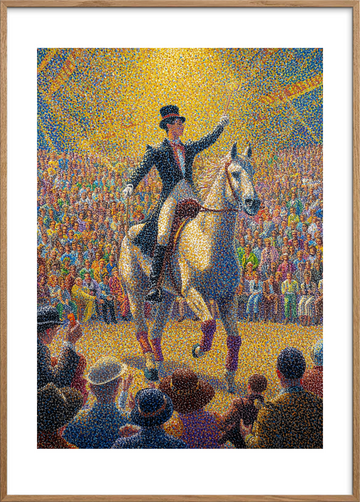 Smagen af jubel - Oak Frame, With White Border