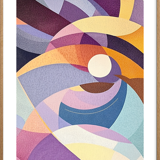 Sekvenser fra et farvekredsløb - Oak Frame, With White Border