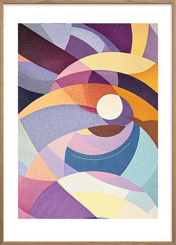 Sekvenser fra et farvekredsløb - Oak Frame, With White Border