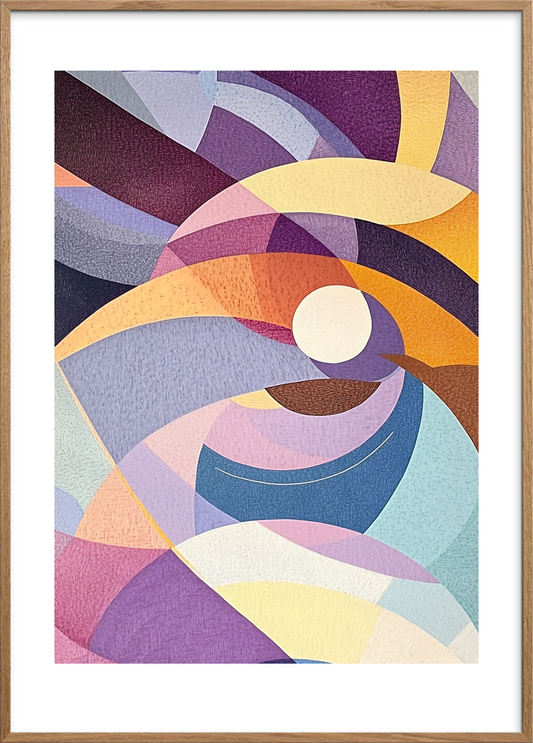 Sekvenser fra et farvekredsløb - Oak Frame, With White Border