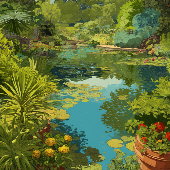 Vandets hvisken ved dammen - No Frame, No Border