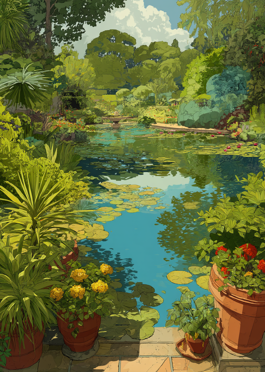 Vandets hvisken ved dammen - No Frame, No Border