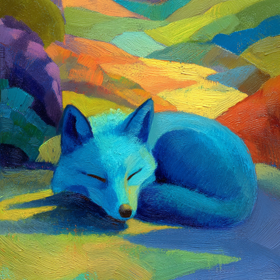 Blå rævs stille symfoni - No Frame, No Border