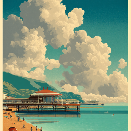 Havets hvisken ved molen - No Frame, No Border