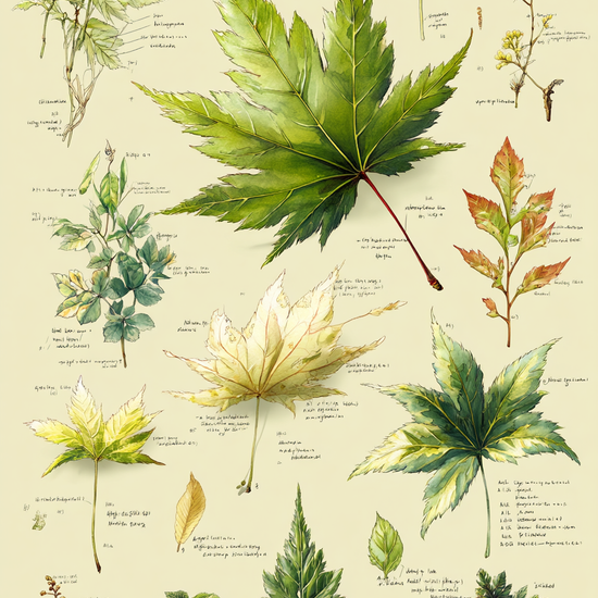 Grøn hvisken på papir - No Frame, No Border