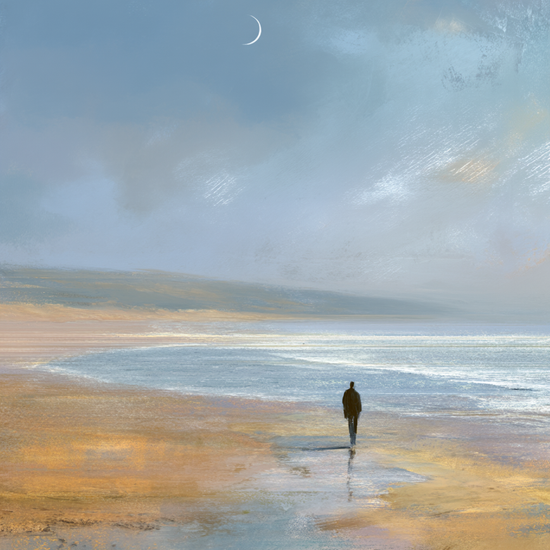 Måneskæret hvisker over havet - No Frame, No Border